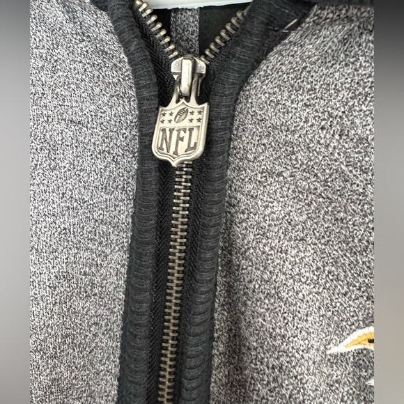 Baltimore Ravens NFL Pro Line Fleece Lined Warm Jacket Hooded Zip SIZE LARGE - Picture 3 of 8
